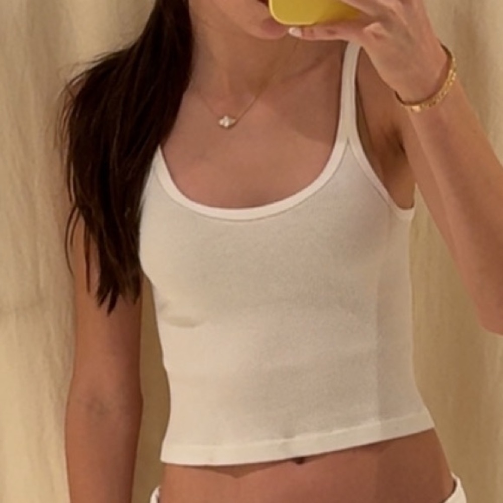 Cropped Cream Tank
